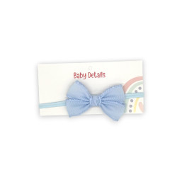 Elegant Big Bow Headband - Blue
